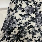 Timing  Black and White Floral Shorts High Waisted Flowy Size M Photo 7