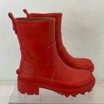 Rag and Bone  Red Rubber Shiloh Rain Boots Size 35/5 Photo 0