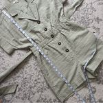 Madewell Seersucker Camp Romper Pastel Green Ashen Sage Belted Retro Women’s XS Photo 6