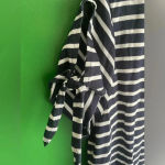 Nautica Bow Sleeve NWT Tee Shirt Tshirt Navy White Stripe Size Large Photo 1