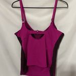 Athleta WO SIZE 38B/C SPORTS TANK TOP/ TANKINI SWIM TOP FUSHIA WINE COLOR CLEAN Photo 10