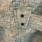 Faded Glory  Pale Green & White Geometric Belted Rain Coat Size XL (16-18) Photo 7