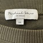 Michael Stars Olive Green Sweatshirt Size XS Crewneck Long Puff Sleeves Sweater Photo 3