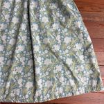 Crown & Ivy Society Social x 100% Cotton Floral Cottagecore Midi Dress Sz L 💚🍄 Photo 6