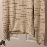 J.Crew  Raglan Space Dyed Crew Neck Sweater cream and tan size large Photo 4