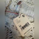 Free People  Women's Ivory Long-Sleeve Megan Crochet Cutout Back Top Medium NWT Photo 7