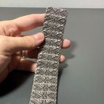 Silver Metal Antique Detail Stretch Belt Photo 4