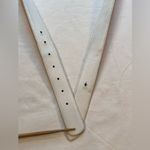 Alessandro Albanese Light pink and White Leather belt strap size 46” long Photo 4