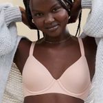 Aerie  SMOOTHEZ Full Coverage Lightly Lined Bra Pale Pink Size 38DDD Photo 1