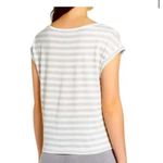 joe's jeans Joe’s Jeans t-shirt striped rolled sleeve Grey white Size Small Photo 1