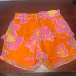 White Birch Shorts Women’s Large Floral Ruffle High Waisted flowy tiered y2k Photo 2