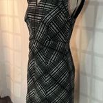 Reiss Nadine checkered black white sheath dress size 10 Photo 3