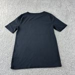 J Crew Perfect Fit Black Cotton Short Sleeve TShirt Casual Comfort Womens Size L Size L Photo 8