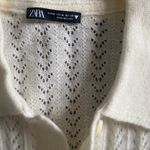 ZARA White Knit Top Photo 4