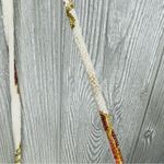 Vintage Walborg Seed Beaded Evening Bag clutch purse with beaded strap White Photo 4