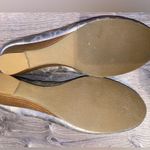 Studio Works  round toe slip on shoes metallic silver, 2” stacked heel size 8.5 Photo 5