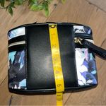 Victoria's Secret  NWT floral noir Black purple Cosmetic Case Photo 3