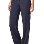 Athleta Y2K Early 2000s Navy Blue  Midtown Trouser Elastic Drawstring Waist Sweatpants Mid-Low Rise Photo 0