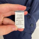 Popular 21 women’s dark blue ribbed button snap thin strap bodysuit stretch S‎ Photo 4