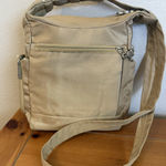 Travelon Anti-Theft Crossbody Bag Beige with Locking Zippers & RFID Protection Photo 0