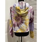 Victoria's Secret PINK Fleece Cropped Cinched Tie Dye Campus Hoodie XS Photo 2