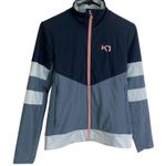 Kari Traa Jacket Womens XS Blue Full Zip Midlayer Marin Outdoors Wool Blend * Photo 0