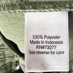 Nine West  Crop Wide Leg Pants Olive Green Textured Elastic Waist XL Photo 3