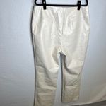 Pretty Little Thing Shape Cream Faux Leather Wide Leg Pants Size 14 Photo 2