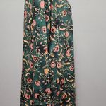 Tusang green floral loose fit shift dress size large Photo 2