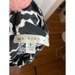 Max Studio Black & White Quatrefoil Pattern shirt dress Classic Geometric Print Photo 4