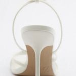 ZARA White Strappy Heeled Sandals Photo 2