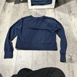 All In Motion Women’s Blue Pullover Navy blue Sweater  small cropped basics 2010s Photo 2