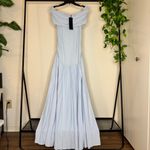 LIONESS NWT Revolve Field Of Dreams Maxi Dress Soft Blue size M Medium Viral Photo 2