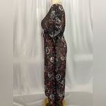 Coastal Blue  Black Ruched Sheer Sundress Resort Wear (765) Photo 4