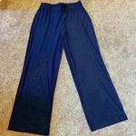 H by Halston  women’s navy blue pull on wide leg pant. Size medium. Photo 1