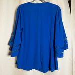 Chelsea28 Bell Sleeve V Neck Blouse Medium Photo 1