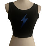 Electric yoga NWT  Bolt Criss Cross Sports Bra Black Size M Photo 0