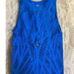 Alo Yoga  Women's Blue Cut Out Workout Tank Top Standard Size S Sleeveless Photo 2