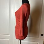 Jennifer Lopez NWOT ORANGE RIBBED LONG SLEEVE Photo 3