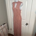 Modcloth  For the Bliss of It Jumpsuit Rust Red Cream Jumpsuit Sleeveless M NWT Photo 6