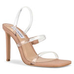 Steve Madden  Gracey Heel Strappy Stiletto Sandals Heels Clear Nude Strap Nude Photo 0
