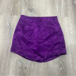 ZARA  Blogger Favorite Metallic Purple Mini Skirt Size S Photo 4
