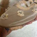 A New Day  Tan Flats with Floral Embellishments Photo 4