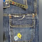 Vtg 90s Y2k Blue Asphalt Embroidered Floral Denim Jean Jacket Prairie Cottage L Size undefined Photo 2