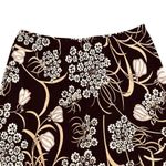 Vintage Y2K 90s BCBG Midi Skirt Black Neutral Floral Medium Boho Festival Retro Photo 2