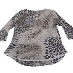 One World  cheeta print top size XL Photo 0
