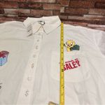 Warner Bros Men's White Cartoon Graphic Shirt size L Size L Photo 8