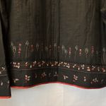 Chico's  Women's 100% Silk Jacket Size 2 US L  Embellished Beads Sequins‎ Lined Photo 6