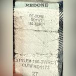 RE/DONE Originals Relaxed Crop Jeans Women's 27 Mid Blue Vintage Wash USA Made Photo 6