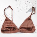 Urban Outfitters Collusion satin bralette in brown mocha mauve UK size 4 Photo 8